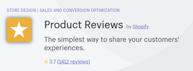 Product Reviews by Shopify