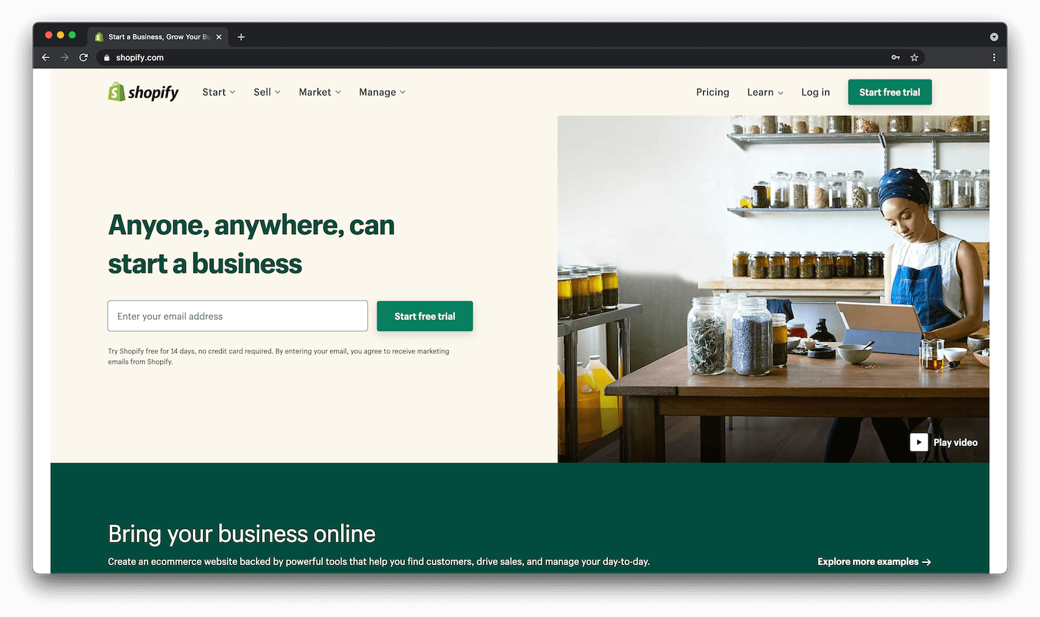 Shopify free trial - create your dropshipping store today!
