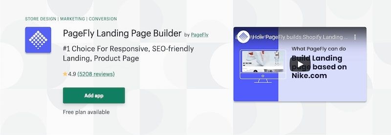 Pagefly Landing Page Builder