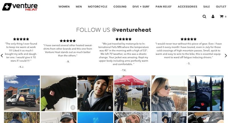 VentureHeat Testimonials Homepage Section