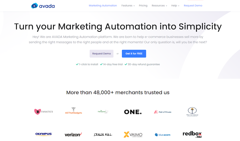 Avada.io - Email Marketing automations